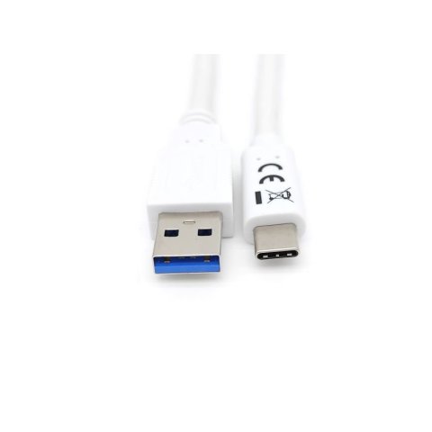 Cable Usb-a Macho Usb-c Macho Usb 3.2 2m Transferencia 5g 3a Color Blanco