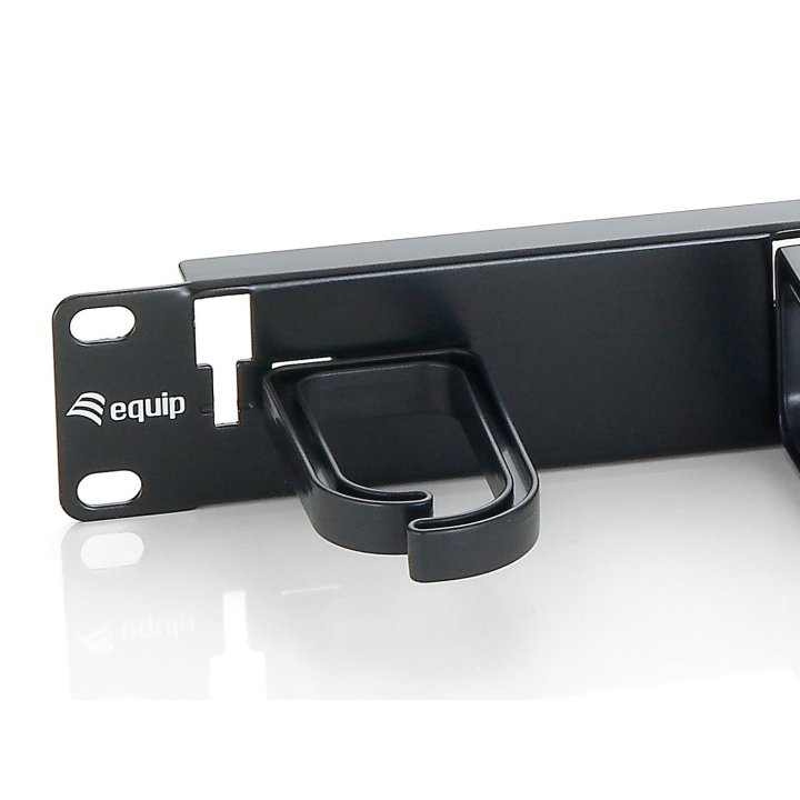 Panel Organizador De Cables Color Negro 1u Para Armario Rack 1 Ud