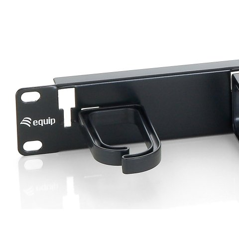 Panel Organizador De Cables Color Negro 1u Para Armario Rack 1 Ud