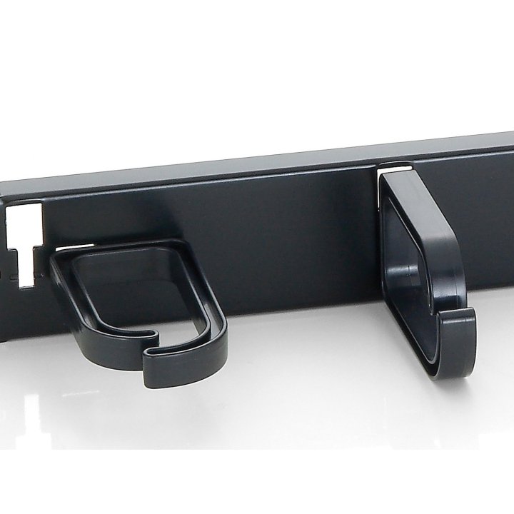 Panel Organizador De Cables Color Negro 1u Para Armario Rack 1 Ud