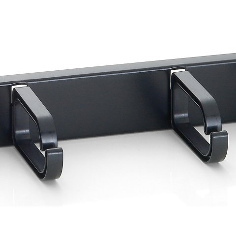 Panel Organizador De Cables Color Negro 1u Para Armario Rack 1 Ud