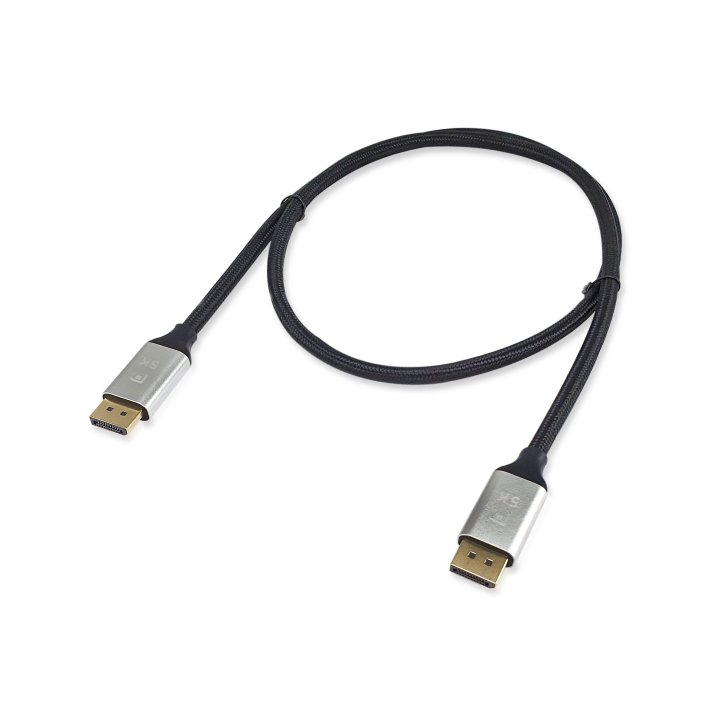 Cable Displayport A Displayport Premium 1.4 8k 60hz 5m Malla Algodón Trenzado Y Conector Aluminio Equip 119265