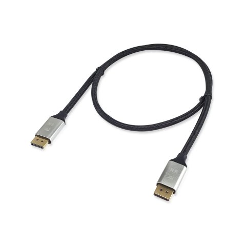 Cable Displayport A Displayport Premium 1.4 8k 60hz 5m Malla Algodón Trenzado Y Conector Aluminio Equip 119265