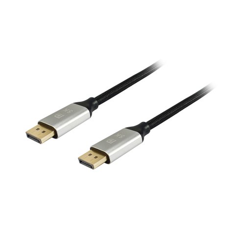 Cable Displayport A Displayport Premium 1.4 8k 60hz 3m Malla Algodón Trenzado Y Conector Aluminio Equip 119263