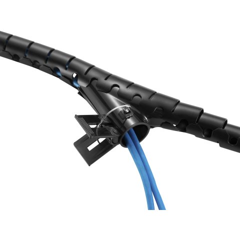 Organizador De Cables En Espiral Equip 650867 Con Clip 1 Metro Color Negro