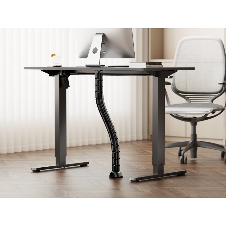 Organizador De Cables Equip 650861 De Doble Canal Color Negro