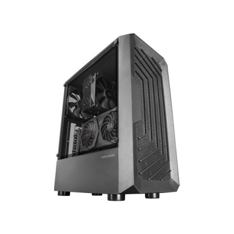 Caja Atx Semitorre Gaming Mars Gaming Mc-2000 Black Frontal Mesh Ventana Lateral Camara Dual Sin Fuente De Alimentacion