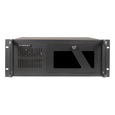 Caja Rack 19" 4u Unyka Uk 4229 Evo Forntal Con Puerta De Seguridad Filtro Antipolvo Usb 3.0 Sin Fuente De Alimentación