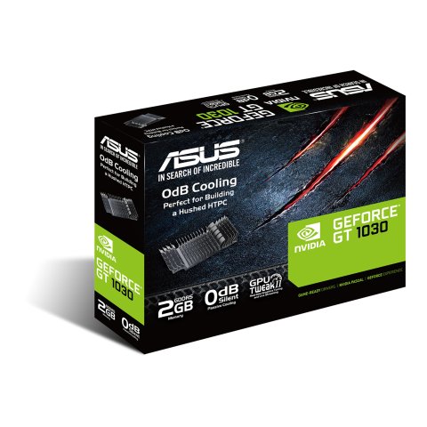 Vga Asus Gt1030-sl-2g-brk (perfil Bajo) Hdmi Dvi 1920x1200 Clock   1506 Mhz Memory 6008 Mhz 64bit, Sin Ventilador