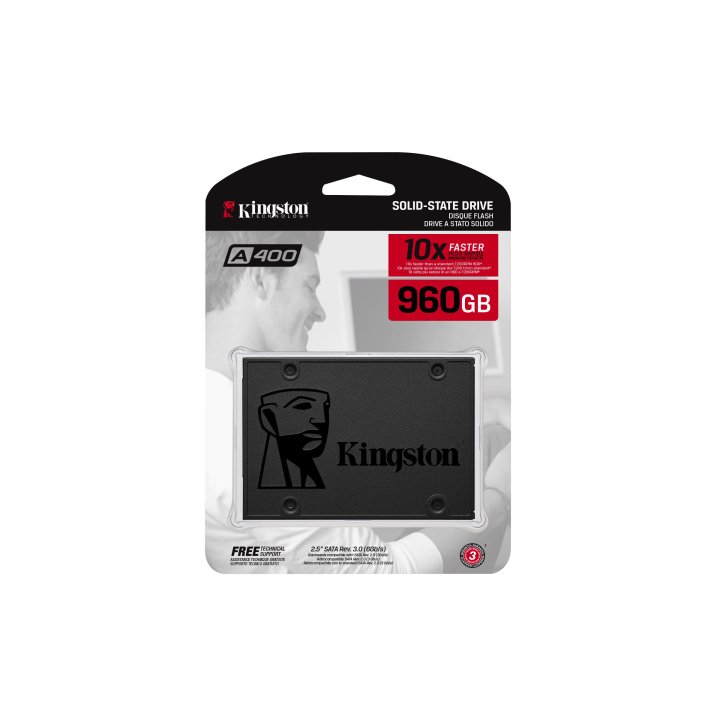Disco Ssd Sata3 960gb Kingston A400 (450mb s Escritura) Sa400s37 960g