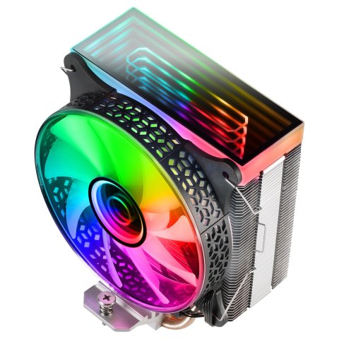 Ventilador Con Disipador De Cpu Mars Gaming Mcpu-vr Black Diseño Doble Espejo Infinito 4 Headpipes Tdp 180w Ventilador Argb M