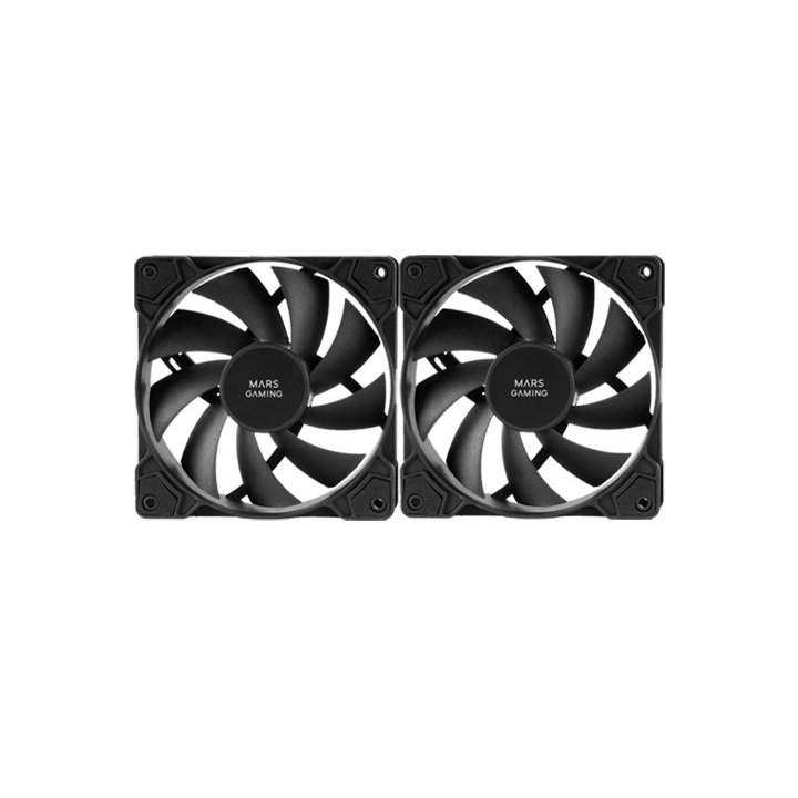 Kit 2xventilador Interno Mars Gaming Mf-pwmx2 Black Rodamientos De Fluido Dinamico Sistema Pwm