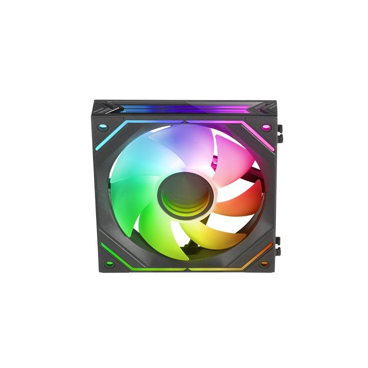 Ventilador Interno Arg Dinamico Mars Gaming Mf-linkfinity Black Modulares Pwm 120mm 360º Ventilador Y Marco Iluminado Argb