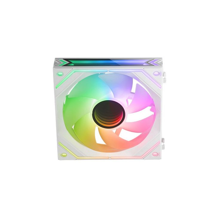 Ventilador Interno Arg Dinamico Mars Gaming Mf-linkfinity White Modulares Pwm 120mm 360º Ventilador Y Marco Iluminado Argb
