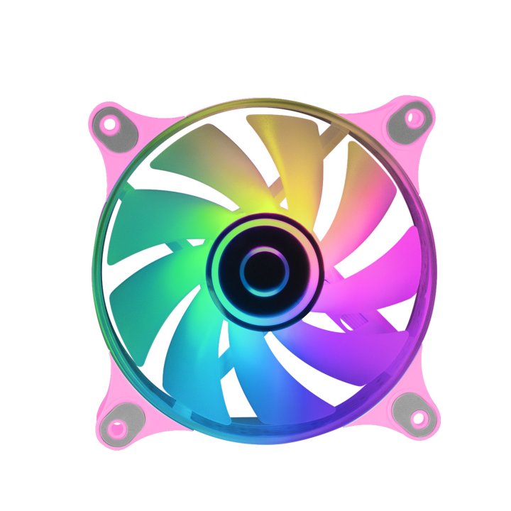 Ventilador Interno Mars Gaming Mf-3d Pink 12x12cm Argb Efecto Espejo Infinito