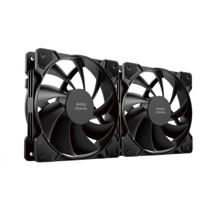 Kit 2xventilador Interno Mars Gaming Mf-prox2 Black Ultra Silenciosos Fdb Bearing Antivibración