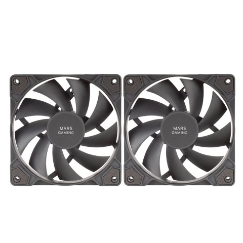 Kit 2xventilador Interno Mars Gaming Mf-prox2 Black Ultra Silenciosos Fdb Bearing Antivibración