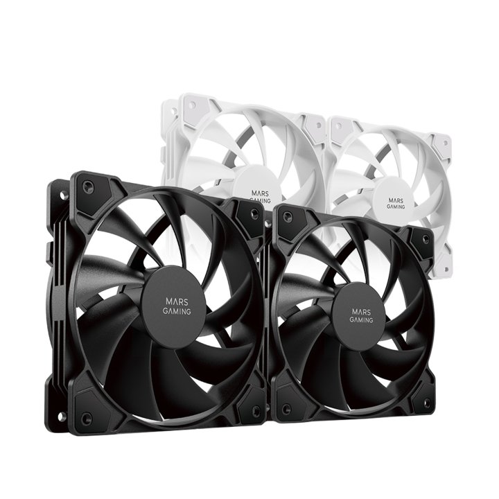 Kit 2xventilador Interno Mars Gaming Mf-prox2 Black Ultra Silenciosos Fdb Bearing Antivibración
