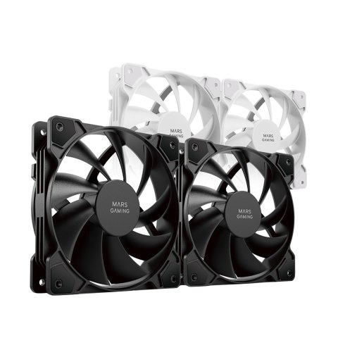 Kit 2xventilador Interno Mars Gaming Mf-prox2 Black Ultra Silenciosos Fdb Bearing Antivibración