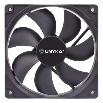Ventilador Interno Unyka 120mm Color Negro 7 Aspas 2