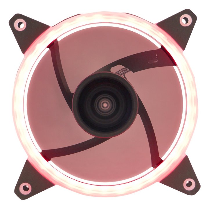 Ventilador Interno Unyka Candy 120mm Anillo Led Rojo 7 Aspas 1400rpm