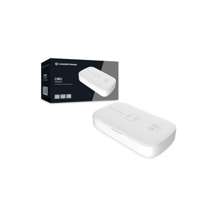Caja Uv Esterilizadora Cargador Wireless 10w Conceptronic Ciro