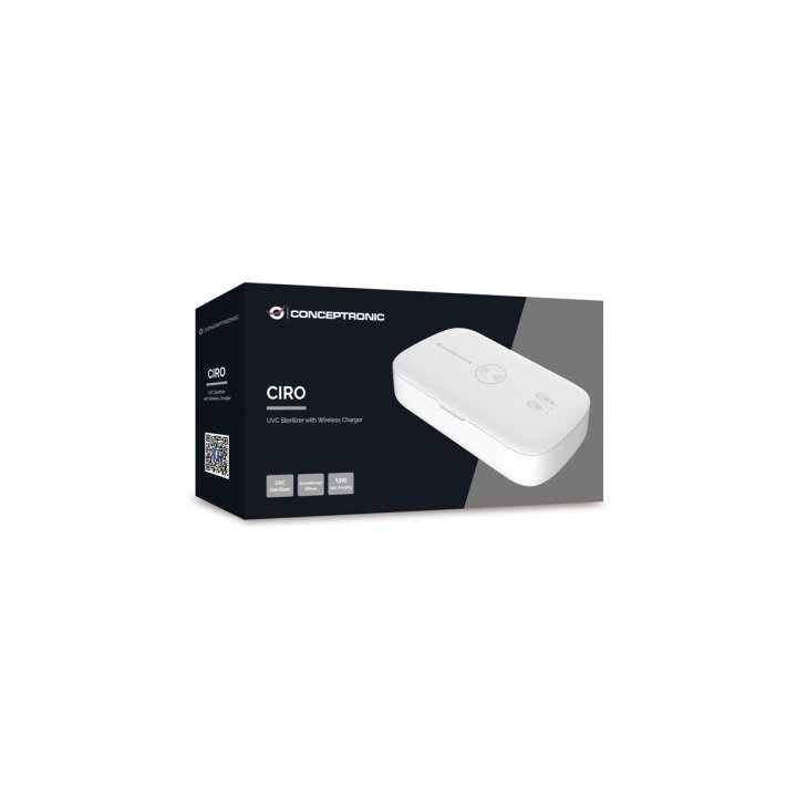 Caja Uv Esterilizadora Cargador Wireless 10w Conceptronic Ciro