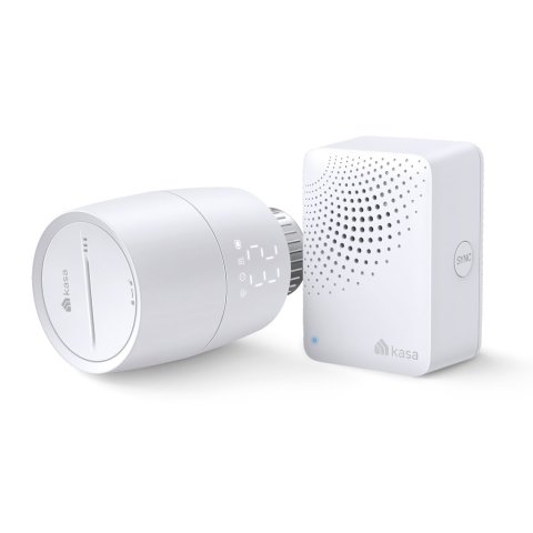 Kit Tp-link Kasa Valvula Termostatica Y Hub Para Radiador Control Por Voz Compatible Con Asistentes 