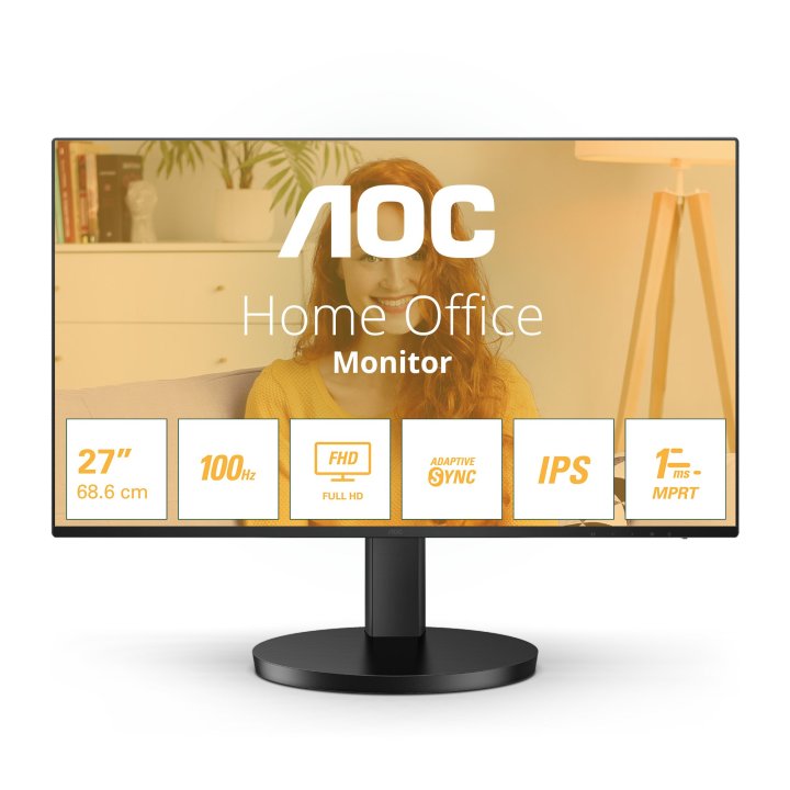 Monitor Aoc 27" 27b3ha2 Hdmi Vga  Auric Salid Audio Full Hd 1920x1080 75hz 1ms Vesa