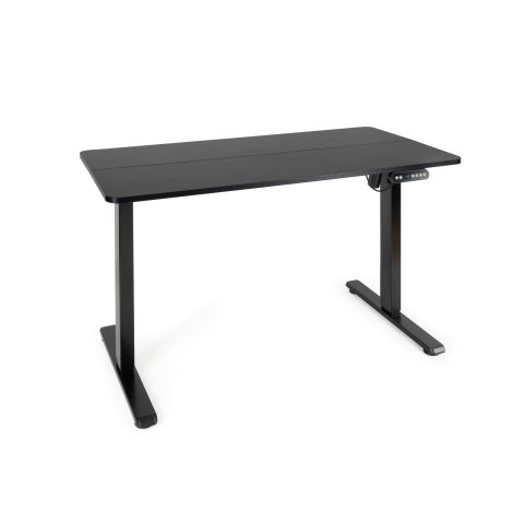 Mesa De Escritorio Motorizada Tooq Tqessd22-bk Atlas Black Acero Tablero Mdf 18mm 1200x600mm Alt. Re