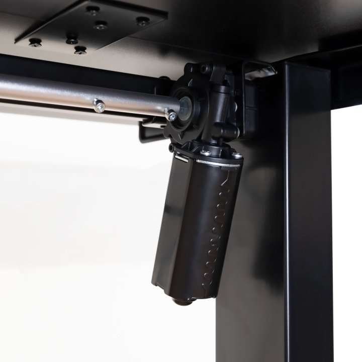 Mesa De Escritorio Motorizada Tooq Tqessd22-bk Atlas Black Acero Tablero Mdf 18mm 1200x600mm Alt. Re