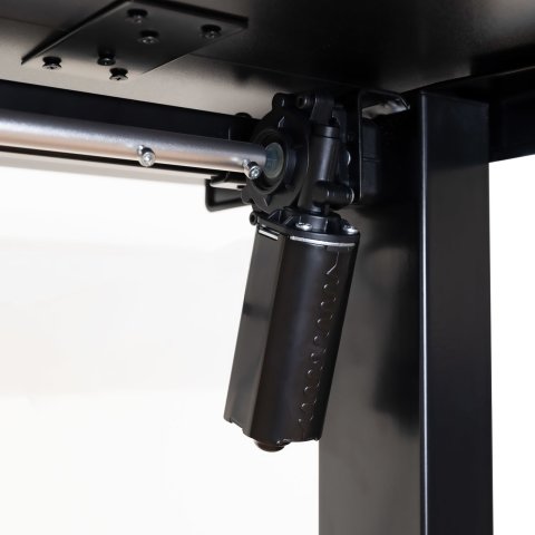 Mesa De Escritorio Motorizada Tooq Tqessd22-bk Atlas Black Acero Tablero Mdf 18mm 1200x600mm Alt. Re