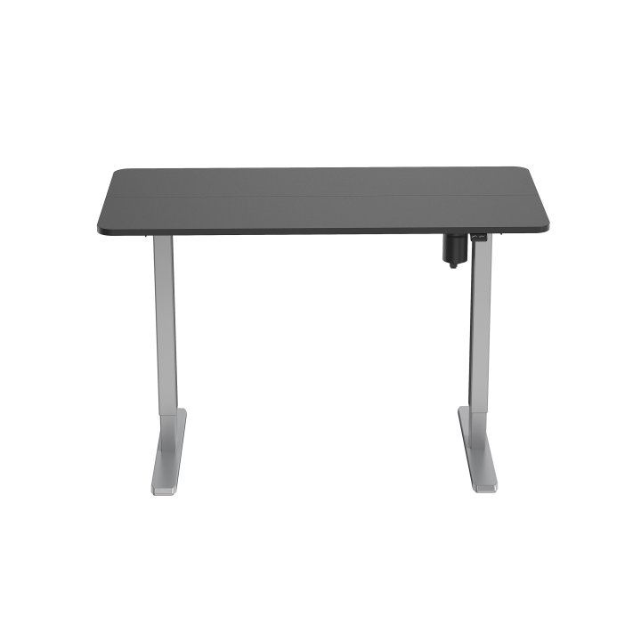 Mesa Electrica Ergonomica Altura Regulable Tablero Negro 120x60 Color Estructura Gris Control Tactil Altura Desde 68cm-118cm