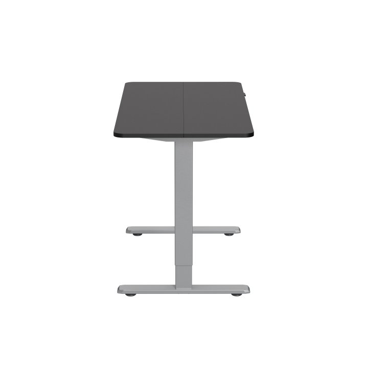 Mesa Electrica Ergonomica Altura Regulable Tablero Negro 120x60 Color Estructura Gris Control Tactil Altura Desde 68cm-118cm