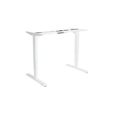 Mesa Electrica Ergonomica Altura Regulable Motor Dual Sin Tablero Color Estructura Blanca Control 