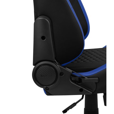 Silla Gaming Aerocool Crown Diseño Premium Cuero Sintetico Aeroweave Negra Con Detalles En Azul Reposabrazos 2d Cojin Lumbar 