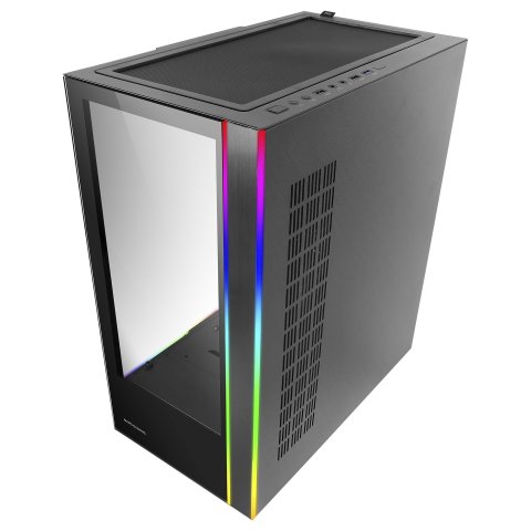 Caja E-atx Torre Gaming Mars Gaming Mc-ult Xxl Black Frontal Y Lateral De Cristal Templado Sin Fuente De Alimentacion