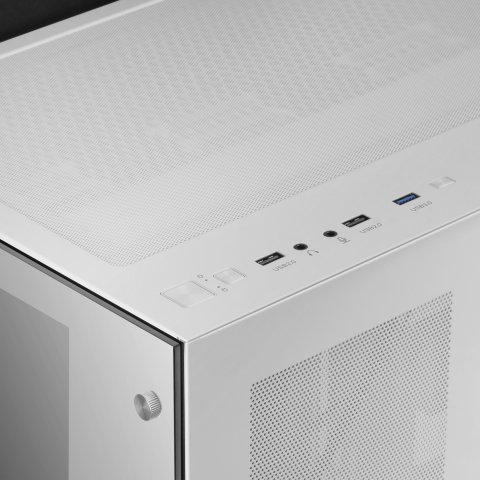 Caja E-atx Torre Gaming Mars Gaming Mcv3 White Xxl Premium Custom Doble Ventana De Cristal Templado Sin Fuente De Alimentacio