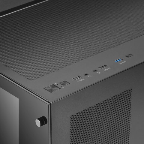 Caja E-atx Torre Gaming Mars Gaming Mcv3 Black Xxl Premium Custom Doble Ventana De Cristal Templado Sin Fuente De Alimentacio