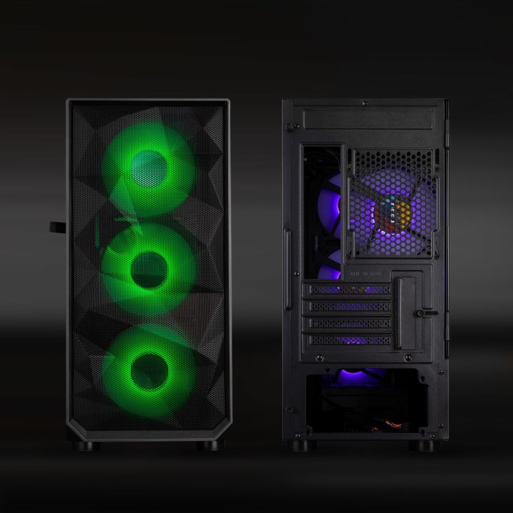 Caja Microatx Gaming Tooq Tqgcc901-b "seizure" Negra Micro Atx mini Itx Ventala Lateral Con Bisagra