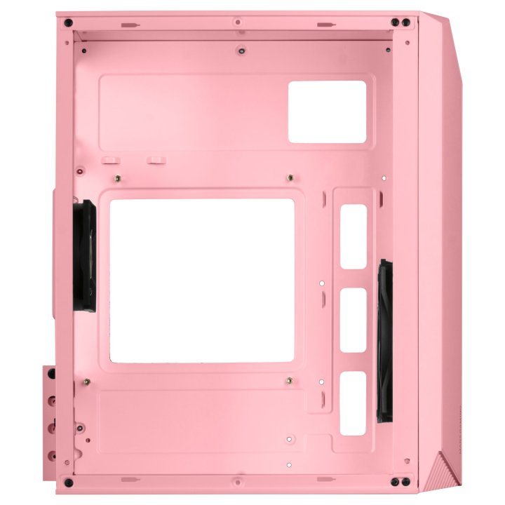 Caja Microatx Gaming Mars Gaming Mc-s1 Rosa Frontal Argb Ventilador Traser Frgb Ventana Lateral Sin Fuente De Alimentacion