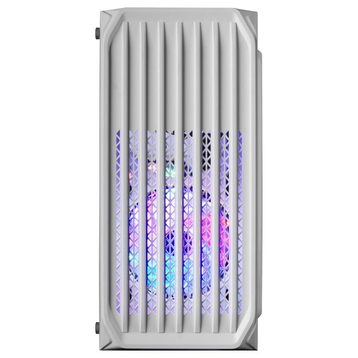 Caja Microatx Gaming Mars Gaming Mc-s2 White Frontal Con Ventilador Frgb Ventana Lateral Sin Fuente De Alimentacion