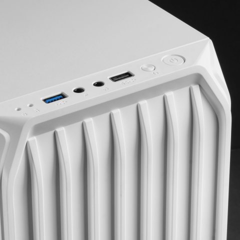 Caja Microatx Gaming Mars Gaming Mc-s2 White Frontal Con Ventilador Frgb Ventana Lateral Sin Fuente De Alimentacion