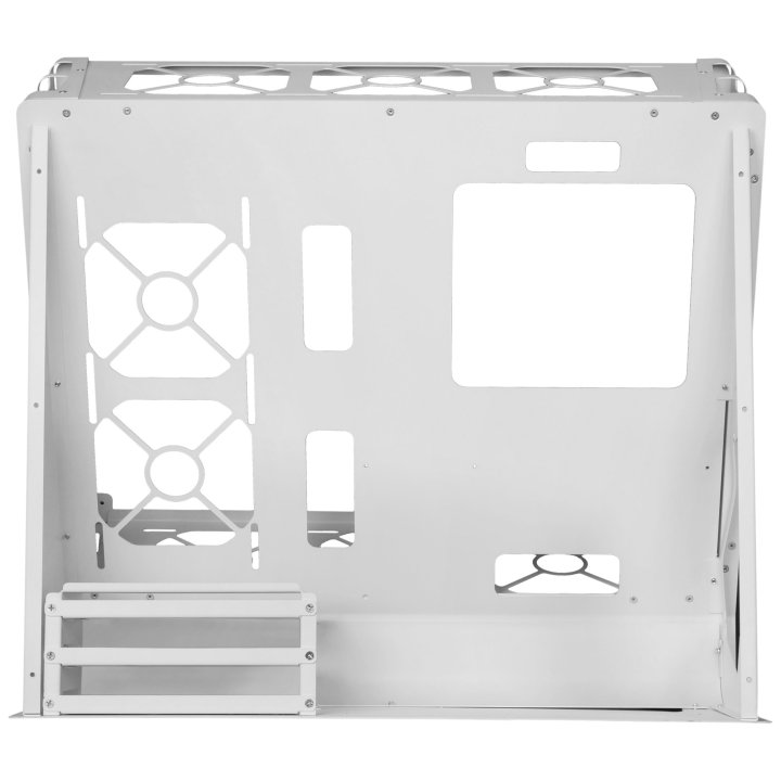 Caja Microatx Gaming Mars Gaming Mcb White Diseño Custom Premium Sistema Modular Sin Fuente De Alimentacion