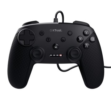 Gamepad Trust Gxt 541 Muta 24789 Color Negro Cable 3m Panel Digital Intercambiable Gatillo Sensible A La Presion Para Pc