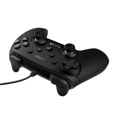 Gamepad Trust Gxt 541 Muta 24789 Color Negro Cable 3m Panel Digital Intercambiable Gatillo Sensible A La Presion Para Pc