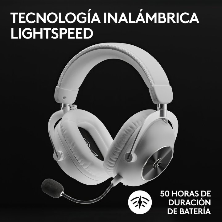 Headset Logitech Wireless Gaming Pro X 2 Lightspeed White P n  981-001269