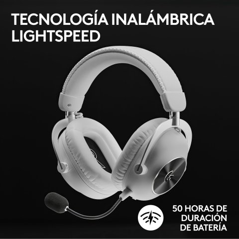Headset Logitech Wireless Gaming Pro X 2 Lightspeed White P n  981-001269