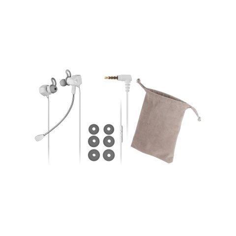 Auricular Mars Gaming Mihx White Dual Driver Haptic Sense Soble Sujección Doble Microfono Integrado Y Segundo Microfono Extra