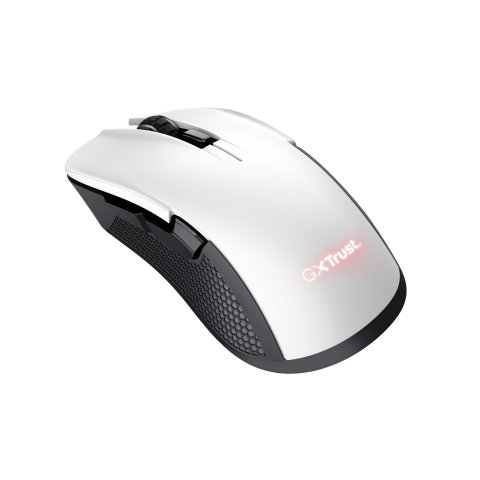 Mouse Trust Gaming Wireless Rgb Gxt 923w Ybar Rgb 7200dpi 6 Botones Recargable 50h Color Blanco 24889